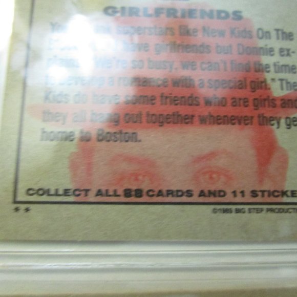 New Kids On The Block 1989 Trading Cards Big Step Productions - Picture 8 of 10